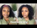 JERRY CURL HEADBAND WIG REVIEW︱Amazon Nadula Hair