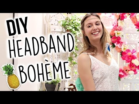 Bandeau à Plumes Bohème Indien - Bijou De Cheveux Hippie Pour Fêtes Et Tenues Boho