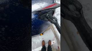 Tesla in heavy winter 🥶🥀.....