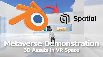 Metaverse Demonstration for 3D asset creation showcase | From Blender to Spatial.io