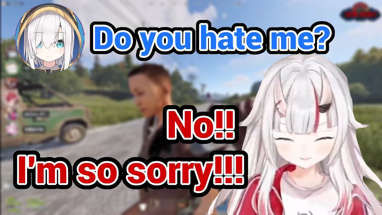 Ayame Accidently Hit Ars with Car but It's just so Funny in VCR Rust!!