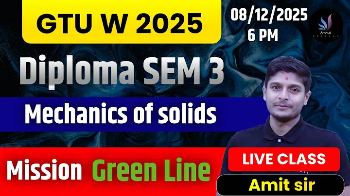 MOS Revision-1  | Diploma Sem 3 | GTU Winter 2025 Exam |  Amrut Classes