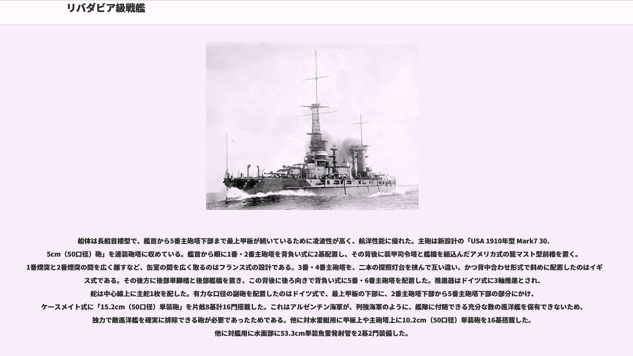 リバダビア級戦艦 YouTube