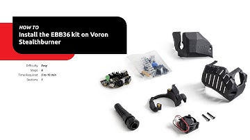 How to install the EBB36 kit on Voron StealthBurner