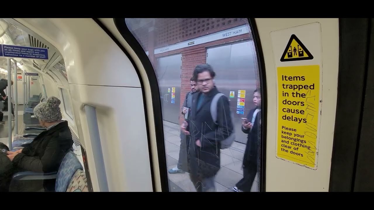 London Underground Jubilee Line 1996 Tube Stock From Stratford To Stanmore Full Journey 