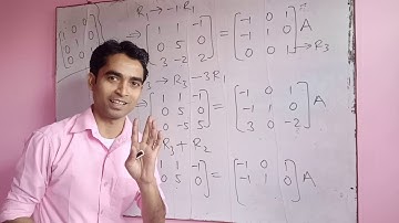 Inverse of a matrix 3×3 in Hindi | elementary Operations class 12 maths |NCERT Exercise 3.4 class 12