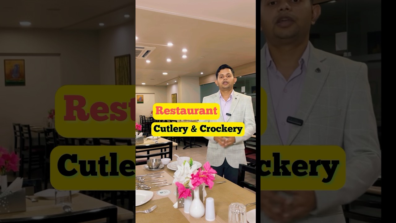 Restaurant Cutlery and Crockery. 