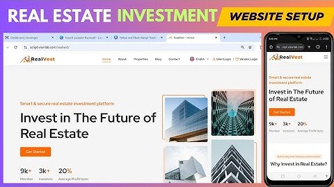 Make Your Own Real Estate Hyip Investment Website With Admin Panel Using Real Vest php Script 