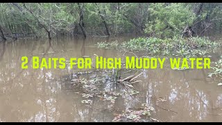 2 BAITS for HIGH MUDDY WATER | Keep it Simple Series #bassfishing, #risingwater, #dirtywater