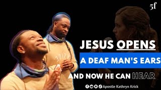 JESUS OPENS UP DEAF MAN'S EARS & HE CAN NOW HEAR!