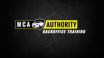 MCA Authority Backoffice Training ( MCA Username ) - Motor Club of America