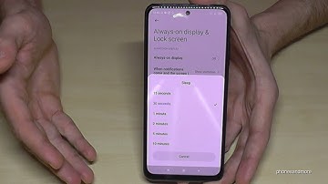 Redmi Note 10 (Pro): How to set up the time to the Screen Timeout? also for the Redmi Note 10S