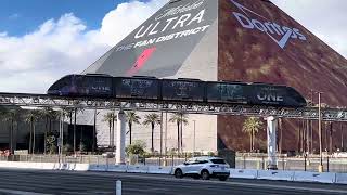 Aria Tram passing by the Waldorf Astoria