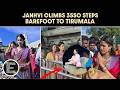 Janhvi Kapoor Climbs 3,550 Steps Barefoot To Tirumala In Powerful Act Of Faith