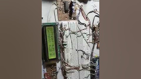 Analog voltage displayed on LCD 2X16. Analog to Digital Conversion