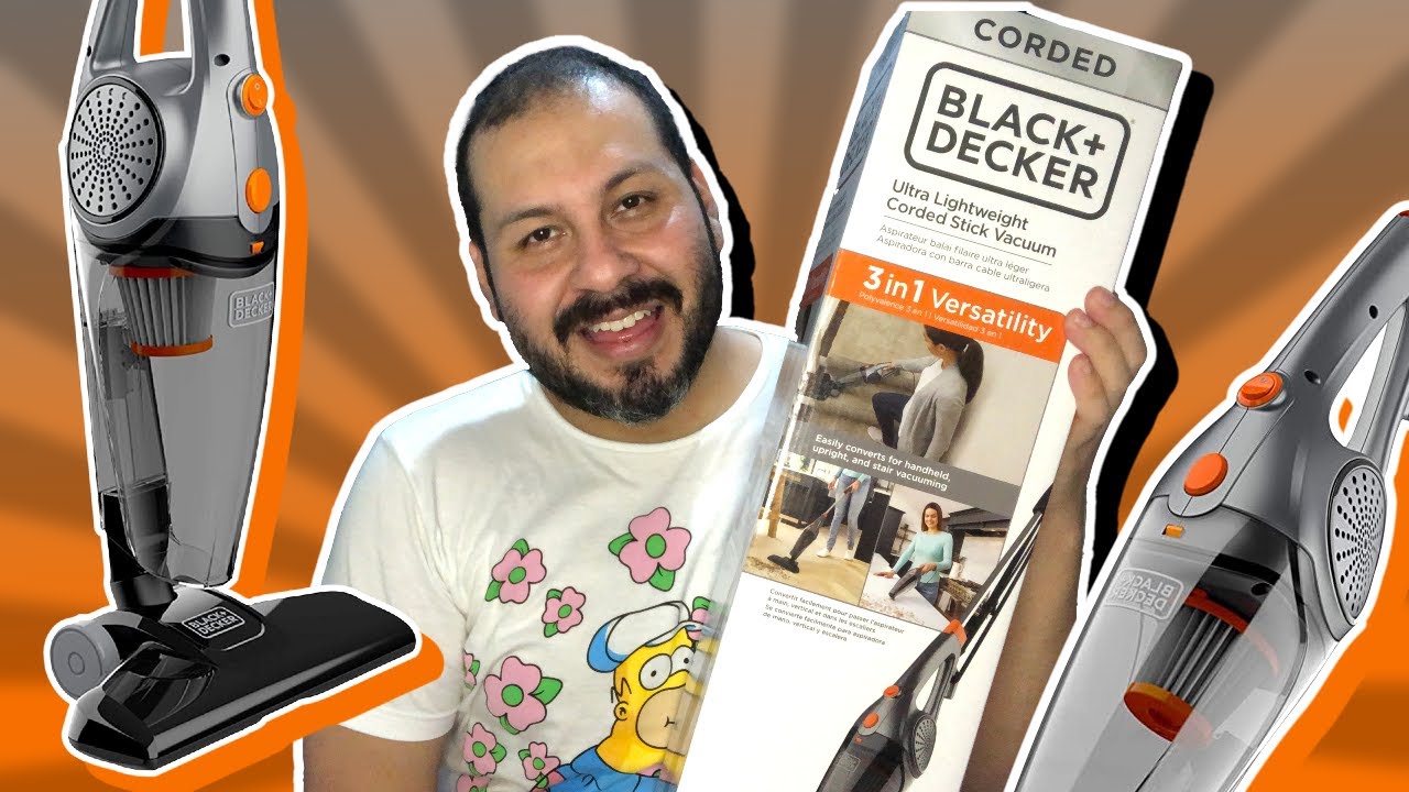 Probando aspiradora 😶\u200d🌫️ BLACK+DECKER Ultra Lightweight Corded Stick  Vacuum (unboxing) - YouTube