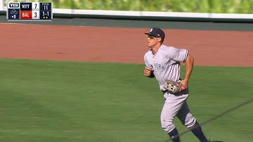 NYY@BAL: Judge makes a nice diving catch to end game