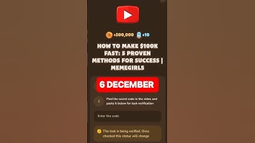 HOW TO MAKE $100K FAST: 5 PROVEN METHODS FOR SUCCESS | MEMEGIRLS #memefi #code