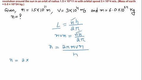 Exercise 12.9 Physics 12. In accordance with the Bohr’s model, find the quantum number that 