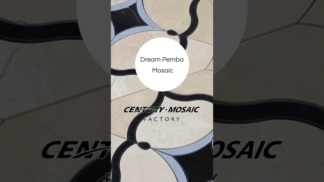 Century Mosaic Dream Pemba Marble Mosaic
