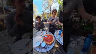 Even during a pleasant meal… Constant sirens. constant fear.