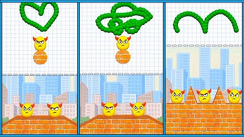 Draw Car Heart 3 to Smash Bad Eggs Gameplay Only No Commentary Video