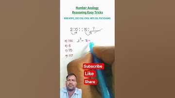 Number Analogy Reasoning short tricks| RRB ntpc ALP Group D maths reasoning short tricks #deepaksir