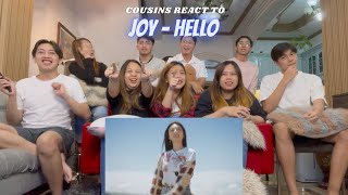 COUSINS REACT TO JOY 조이 '안녕 (Hello)' MV