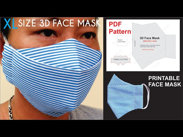 How To Make L Size 3D Face Mask Pattern | PDF 3D Face Mask Pattern | Printable Pattern - YouTube how-to-make-l-size-3d-face-mask-pattern-pdf-3d-face-mask-pattern-printable-pattern-youtube