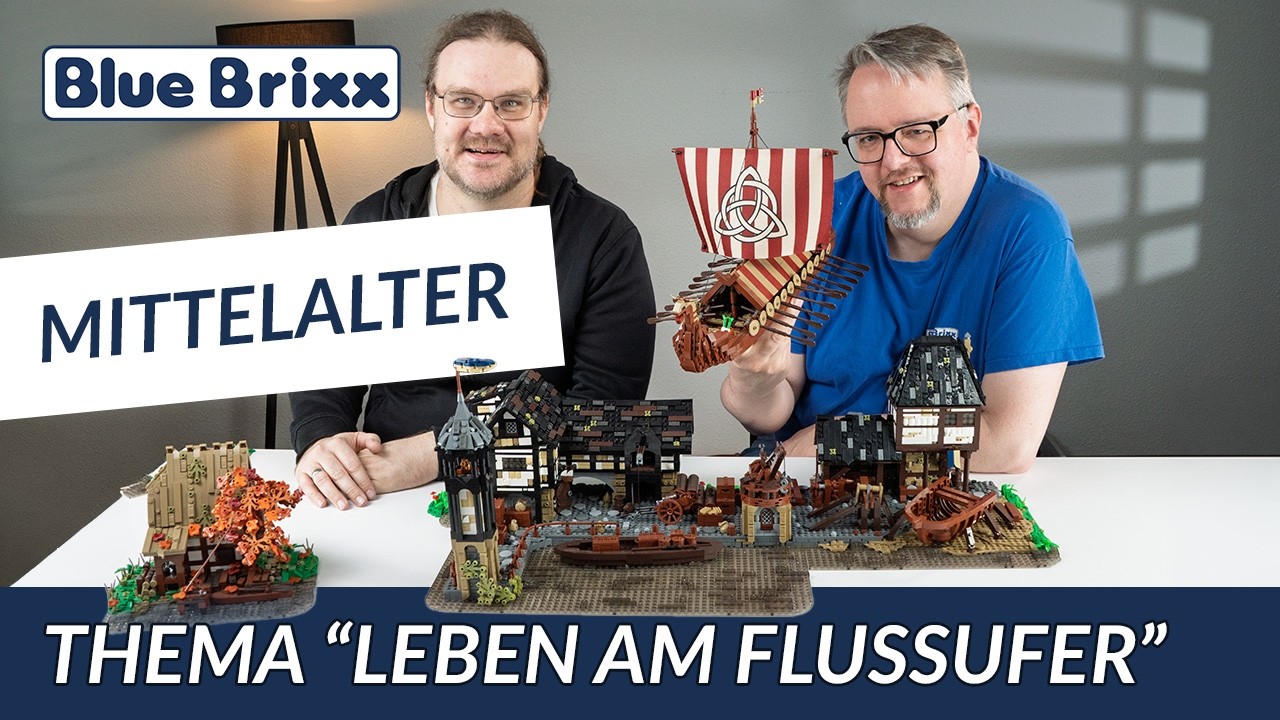 Vom Flusshafen bis zum Wikinger-Schiff: Mittelalter-Highlights für dein Fluss-Diorama | BlueBrixx