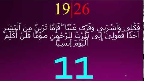 الآيات التي تكلمت عن  المسيح في سورة مريم السورة ١٩