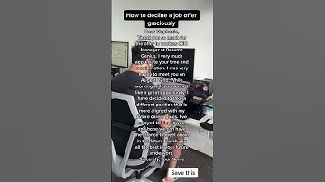 How to decline a job offer politely