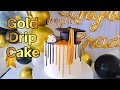 How to make a GOLD DRIP CAKE | Graduation Hat Cake!