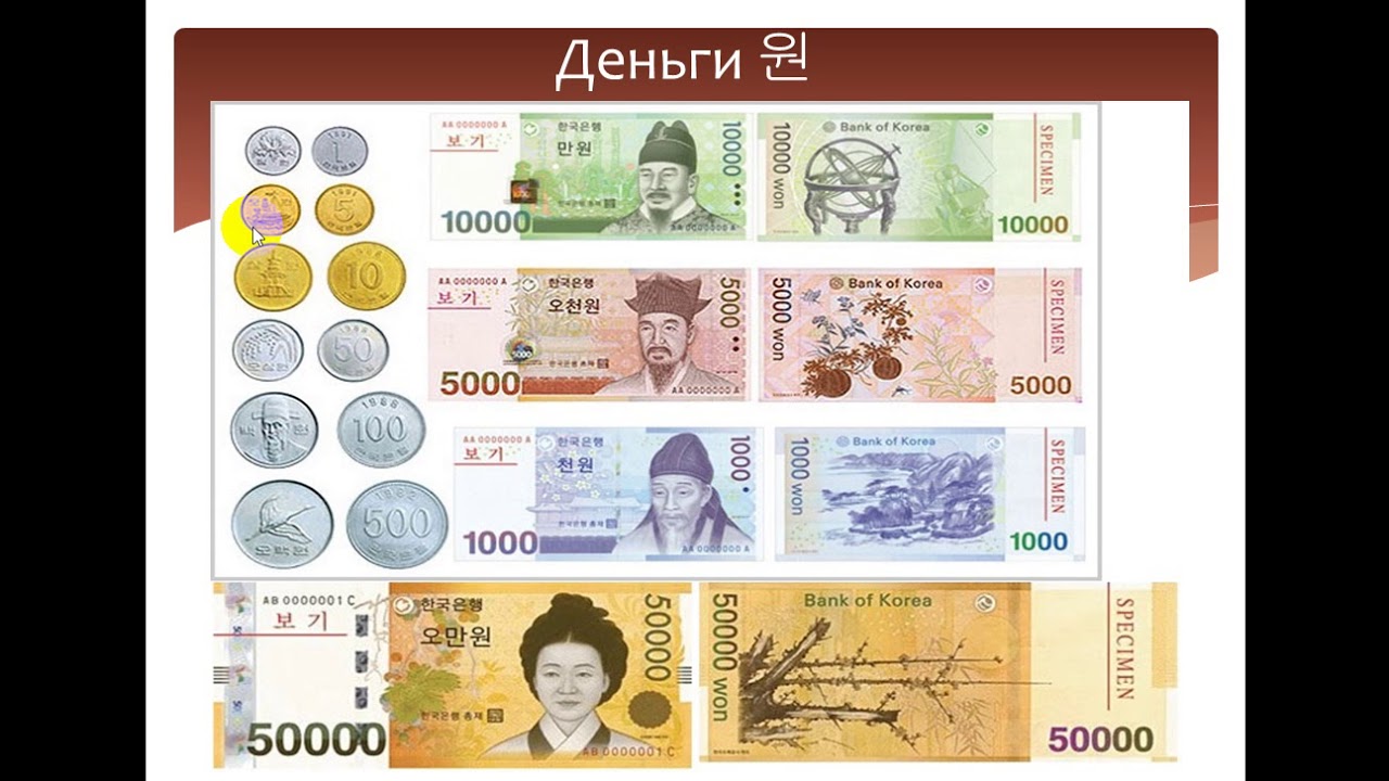 Изучаем корейский язык. Деньги 돈/ Learning Korean. "Money" vocabulary