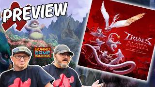 Trials of Maya Gamefound Preview | MOBA with deck construction!
Trials of Maya is an expandable cardβdriven arena combat game where you command champions across an arena using customizable decks.
Each Champion has their own personality and several potential playstyles, breaking the game in exciting and unique ways.
Pick from several game modes, each with its own arena and rules.
Each Champion comes with a starter deck, but you may also freely construct your deck instead before each game begins! Customize your deck based on the playstyle you feel comfortable with.
Pilot your hero, manage your energy well, chain together mind-boggling combos, and strike at the most opportune of moments to win! Check out the Gamefound campaign now!
https://gamefound.com/en/projects/zainmemon/trialsofmaya
https://boardgamegeek.com/boardgame/429369/trials-of-maya
0:00 Intro
0:50 Top Down Rundown
7:01 Our thoughts and detailed game analysis
π² Board Game Content π²
Dont Forget to Subscribe for More Here: https://www.youtube.com/channel/UCNg-kTeCJAVvQ70hqTUCZKg?sub_confirmation=1
π Support Our Channel On Patreon! π
https://www.patreon.com/cw/BoardGameRundown
~~~~~~~~~~~~~~Socials~~~~~~~~~~~~~~
https://www.instagram.com/boardgamerundown/
https://discord.gg/4XfrUr6P8b
https://www.facebook.com/groups/798850054440329
https://twitter.com/bgrundown
#boardgamerundown
#boardgames
#news
#review
#tabletopgames
#tabletopgaming
#whiskeywednesday
#boardgamenight #boardgamegeek
#gamenight
#boardgamelovers
#boardgamecommunity
#kickstarter
#kickstarterlaunch
#kickstartergames
#indiegames
#boardgameaddict
#boardgamesofinstagram Trials of Maya Gamefound Preview | MOBA with deck construction!