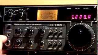 ICOM IC-710 HF Transceiver にて7MHzを受信