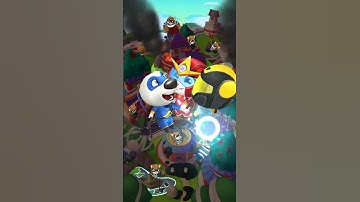 Talking Tom Hero Dash Super Heroes Chasing RakoonZ - Reversed Funny Moments Android Gameplay #shorts