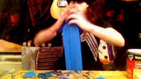 Dagorath short sword tutorial: Part 5, Yoga mat stabbing tip, trimming the blade