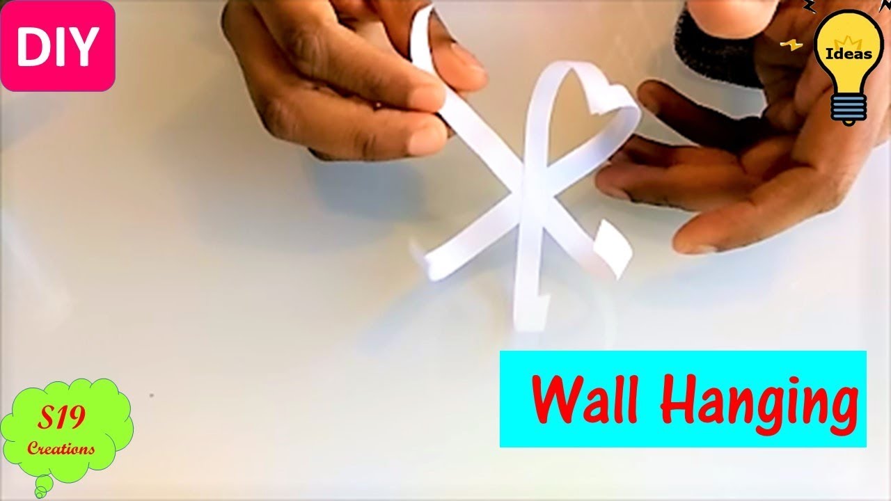 Wall Decorating Ideas With Paper Easy Paper Crafts Diy Room Decor Wall Hanging S19 Creations