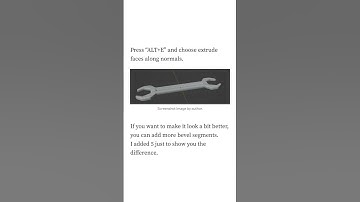 Modeling a 3D wrench in Blender part4 #blendertutorials #3dblender #blender3d #shortvideo