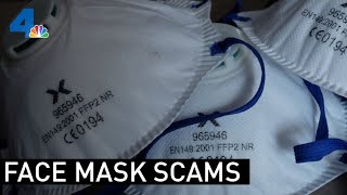 One way to avoid face mask scams is by making your own at home. lolita
lopez reports for the nbc4 news 4 p.m. monday, april 6, 2020. see more
here: http:/...