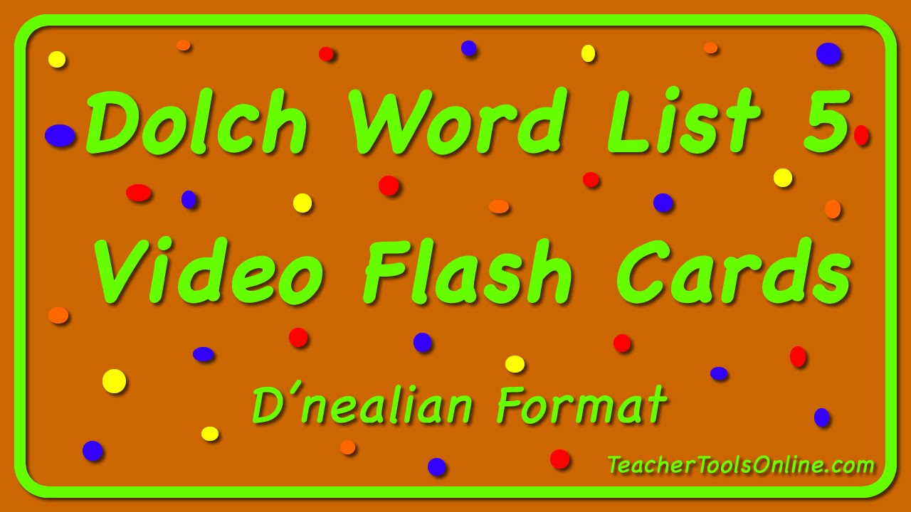 Worksheet Dolch List 5 dolch word list 5 video flash cards third dnealian font youtube font