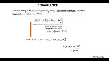 LECT-51: Mean / Variance / Covariance
