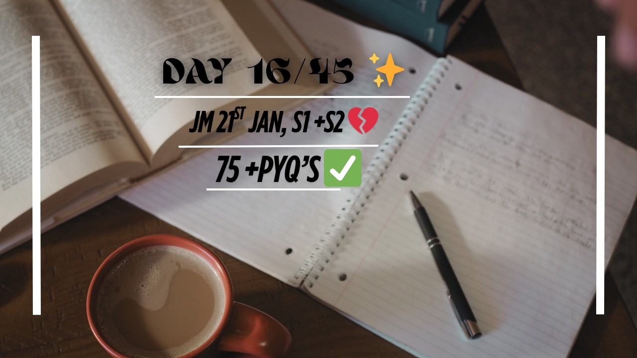 Gave 21 Jan Shift 1,2 as mock tests. They gave me trauma 😭|| DAY (16/45🤧) || JEE MAINS 26