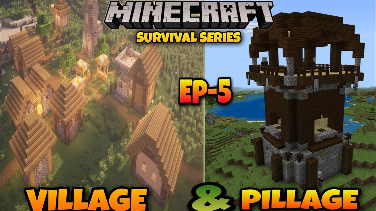 I Found Village & Pillage In Minecraft Survival Series | Warden Gamer ...