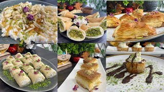 ٦ وصفات حلويات عربية بفيديو واحد - أشهر الحلويات الرمضانية