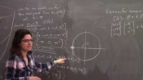 Multivariable calculus, class #27: Parameterized curves, and introduction to vector fields
