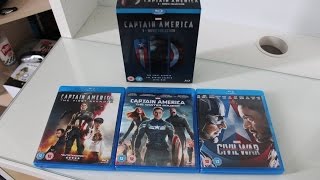 Download Lagu Captain America Trilogy/Captain America: 3-Movie Collection Unboxing (Blu-ray) MP3