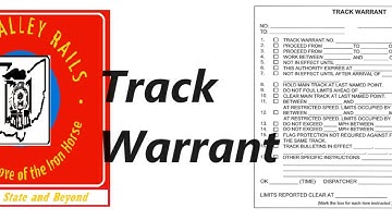 OVR Track Warrant Live Rail Safety Week