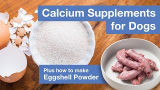 Natural Calcium Supplements for Homemade Dog Food PLUS How to make Eggshell Powder